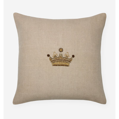 Regale Linen Square Pillow Cover & Insert