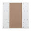 Arvy 590mm W 580mm H Surface Framed Medicine Cabinet Mirror 9 Fixed