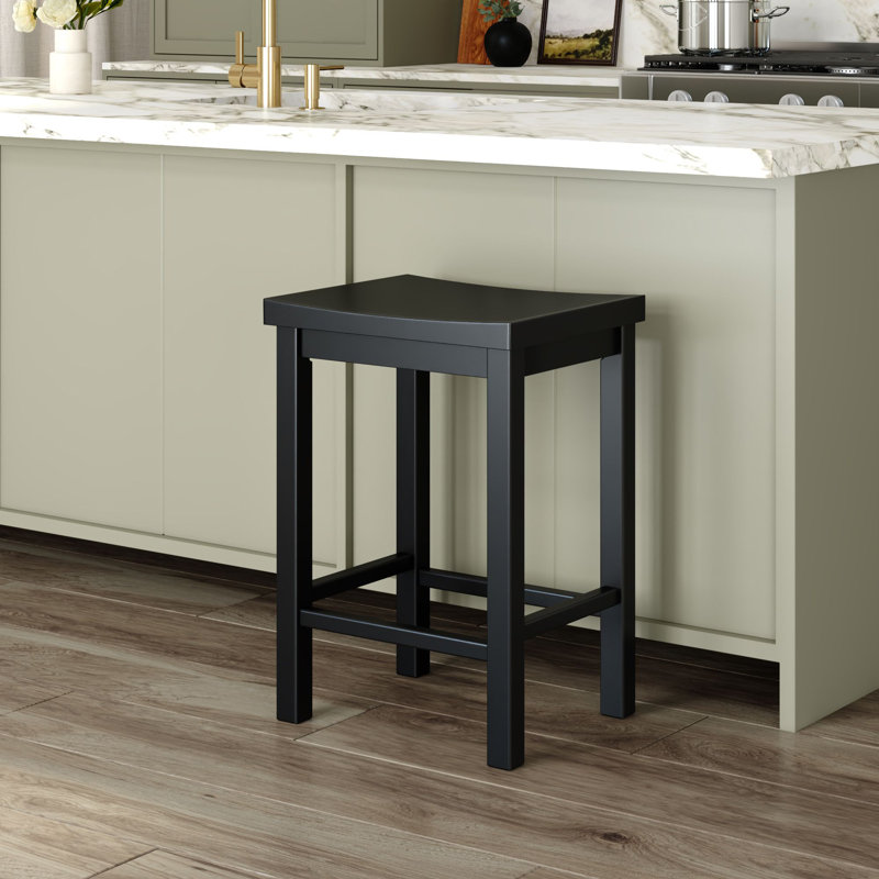 Hauteur du comptoir du tabouret (24 po), Noir, Tabouret de comptoir (siège d’une hauteur de 24