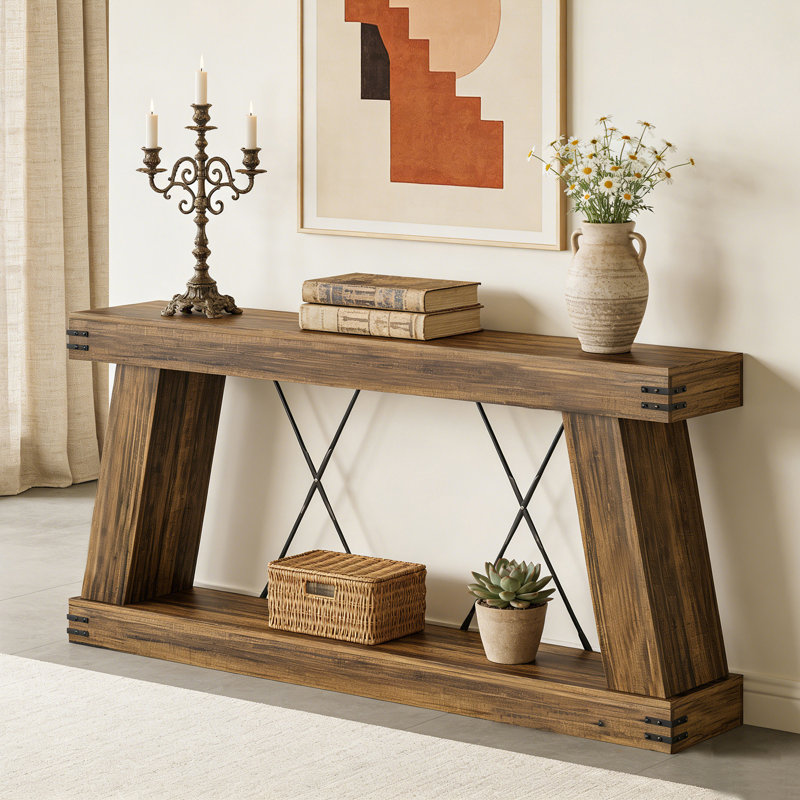 71" Console Table, Farmhouse Sofa Table Hallway Table