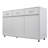 Three Doors Grey Storage Unit With Ample And Stylish Design Side Table In Grey, E1 Smooth Drawer Slides