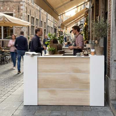 Gradon Rectangle Synthetic Laminate Reception Desk