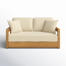Melrose 52.75'' Teak Outdoor Loveseat