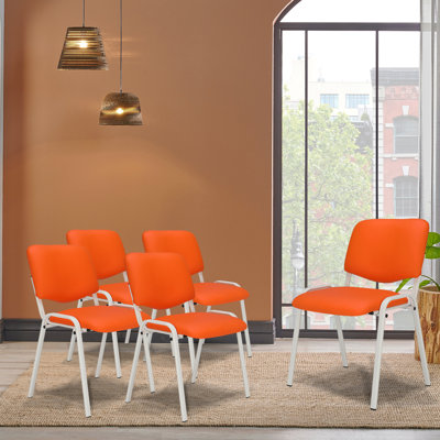5 chaises de salle d'attente, chaises de salle de conférence empilables