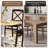 Cliftina Round Solid Wood Dining Table-844553326-844553314