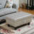 Faux Leather Ottoman-77621939