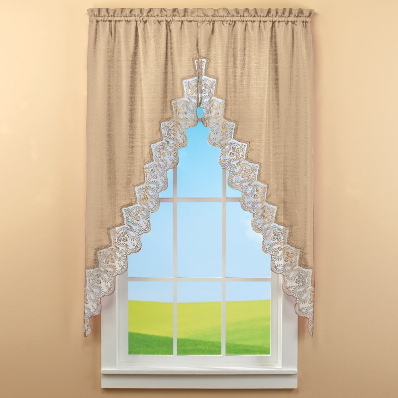 Swag Window Valance, Taupe