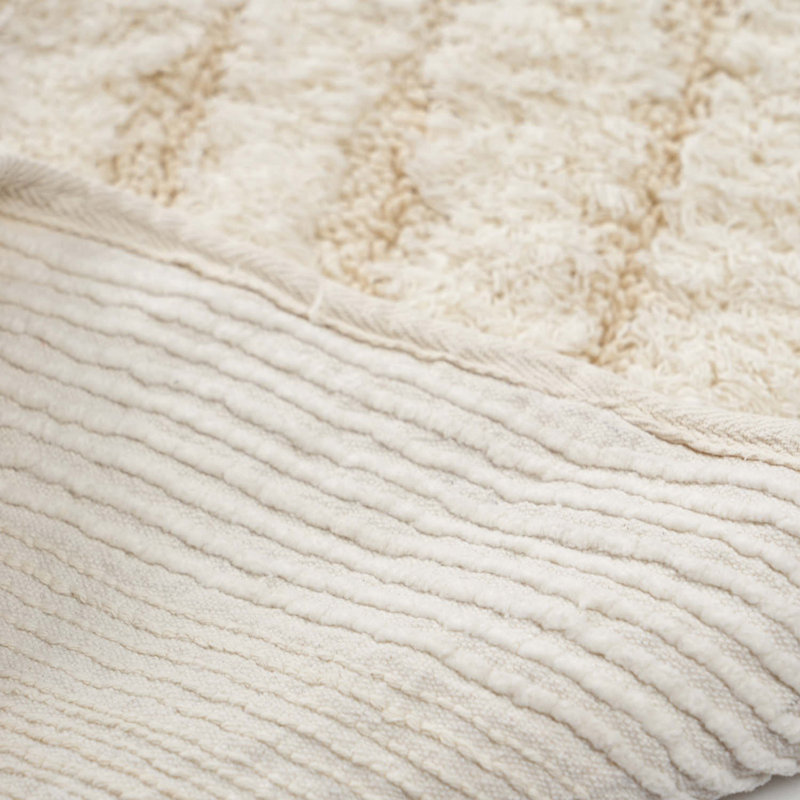 Tapis de bain Mateas, Crème