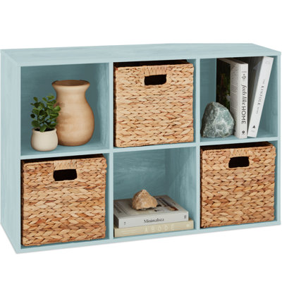 Bibliothèque à 9 cubes, système de rangement pour présentoir, organisateur avec panneaux arrière amovibles