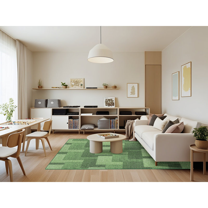 Geometric Indoor Rug, Rectangle 7' x 9'