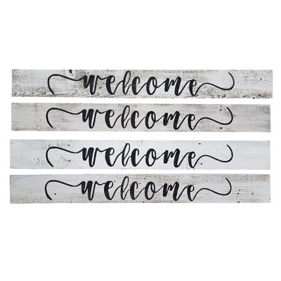 Décoration murale enseigne welcome