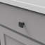 Poignée carrée de la collection Bridges - bouton d'armoire 1-3 / 16 "x 1-3 / 16" noir mat - Quincaillerie transitionnelle et déco pour tiroirs et armoires-90995988