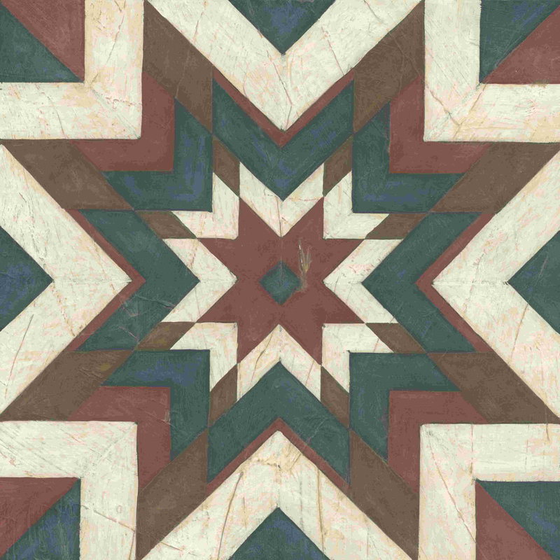 Motif de courtepointe II, H 30 po x l 30 po x P 1,25 po