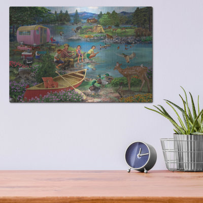 " Angling For Fun " by Bigelow Illustrations
