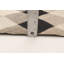 Tapis géométrique fait à la main en cuir / jute noir / gris / beige Prynne
