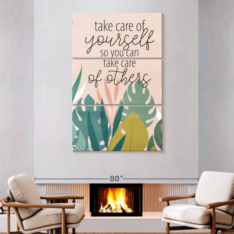 Tergel Take Care Of Yourself IV, 38" H x 24" W