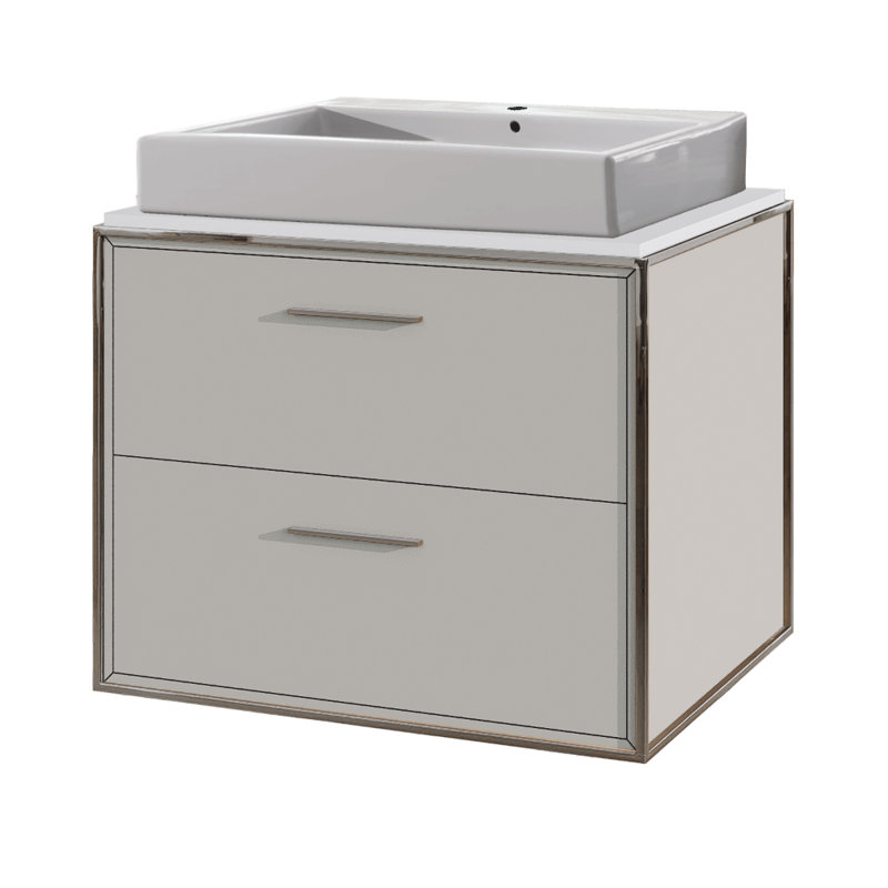 Aquaplane 22'' L Bathroom Sink, Single Hole