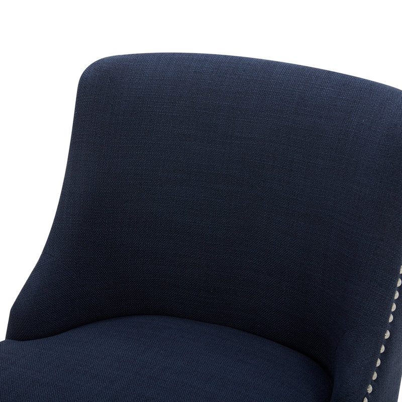 Tabouret de comptoir pivotant 26 po Arvelle, Bleu foncé