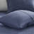 Navy King/ King Bedding - Reversible Quilt With Microfiber And Cotton Filled Outstanding Construction