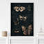Moth Butterfly Moody, gothique, animaux, peinture florale foncée-101143153-101143154