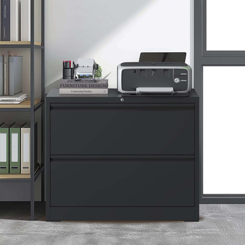 Lateral File Cabinet Filing Cabinet With Lock, Lockable File Cabinet  Home Office, Locking Metal File Cabinet  Legal/Letter/A4/F4