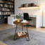 Table basse chic, table de canapé ronde, table d'appoint à 2 niveaux