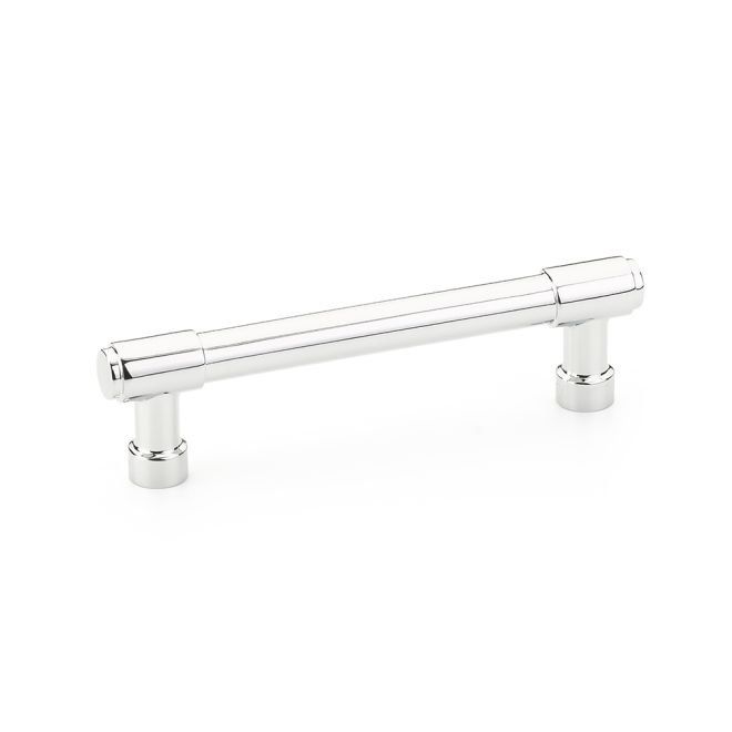 Emtek Jasper Bar Cabinet Pull, 4" Center To Center, Polished Chrome