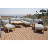 Monterey Outdoor 10 - Piece Teak Conversation Set