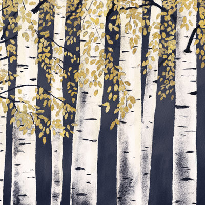 Fresh Forest Indigo III by James Wiens - 1 Piece Wrapped Canvas Painting