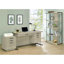 Bureau luge blanc et gris anthracite