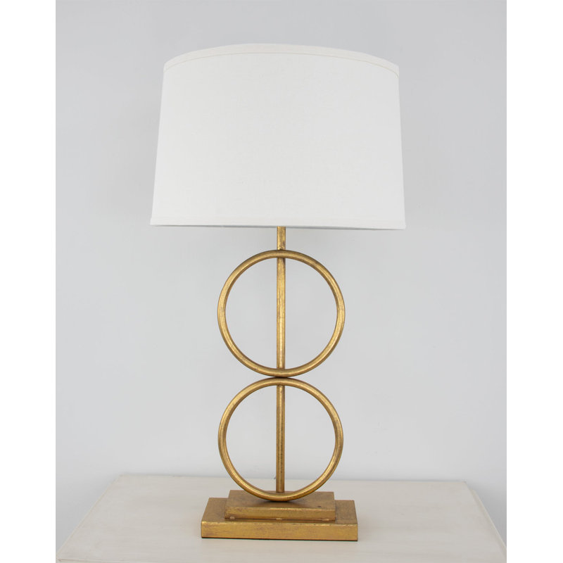 Olympus Table Lamp, Antiqued Gold Leaf