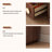 Nut-brown Solid  Wood Display Cases-121252381
