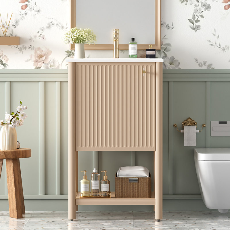 Meuble-lavabo de 20 pouces avec lavabo en céramique