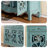 Blue Solid + Manufactured Wood Shoe Storage Bench