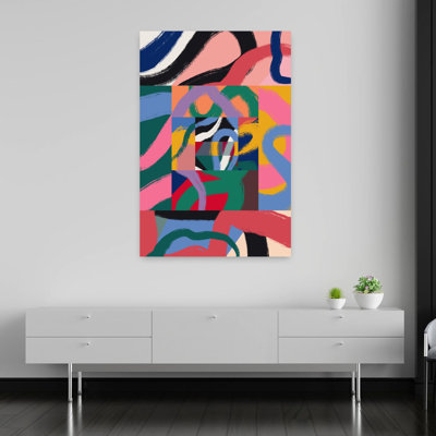 Contemporary Art Abstract Bold Colorful Art by Little Dean - Wrapped Canvas Print