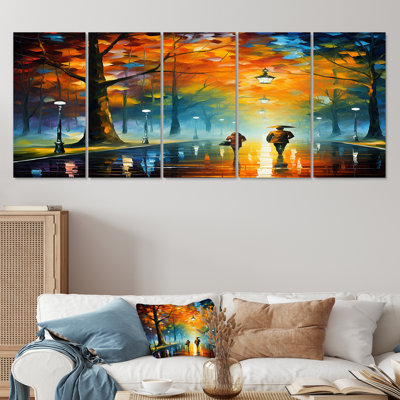 Mina - City Paris Wall Art Decor 5 Piece