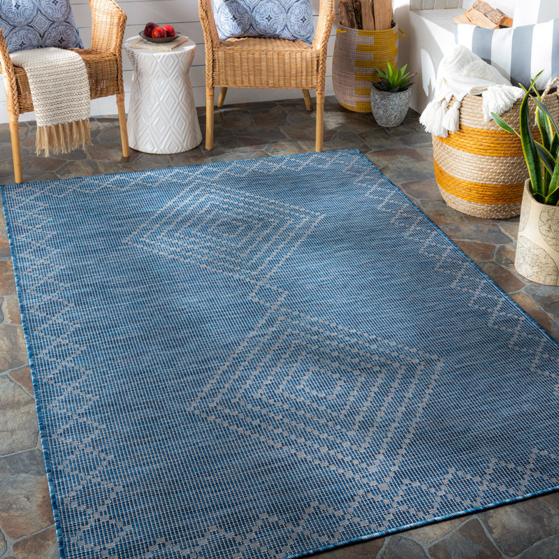 Winifred Oriental Indoor / Outdoor Rug, Rectangle 5'3" x 7'