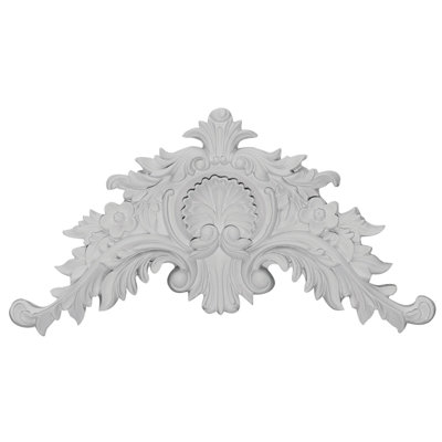 6 in. H x 11.5 in. W x 1.375 in. D Urethane Onlay Scroll