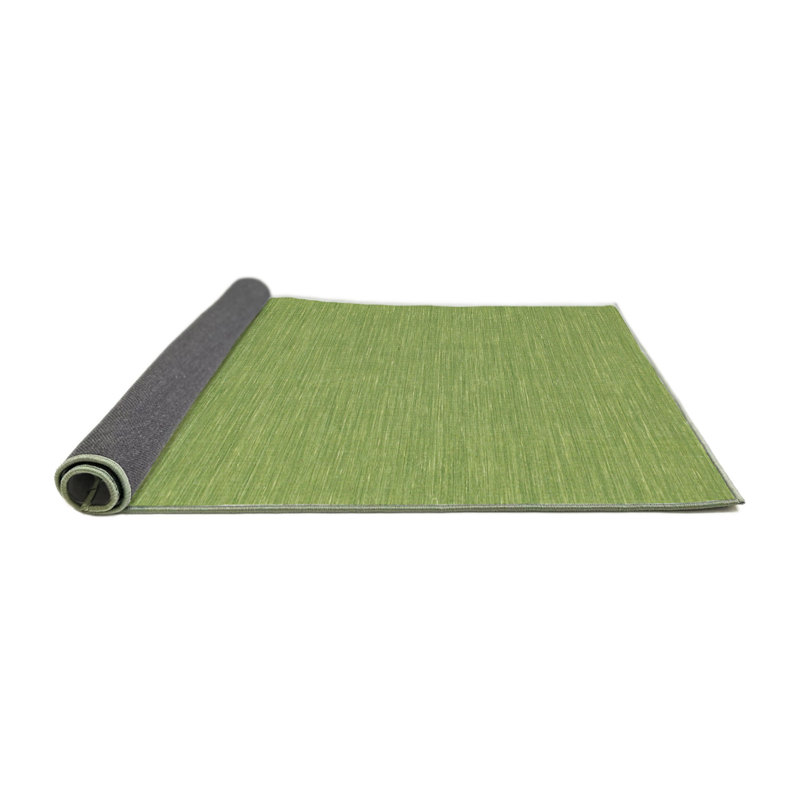 Tapis de zone vert contemporaine, Rond 6 pi x 6 pi