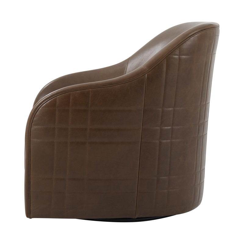 Seated Swivel Armchair, Brown