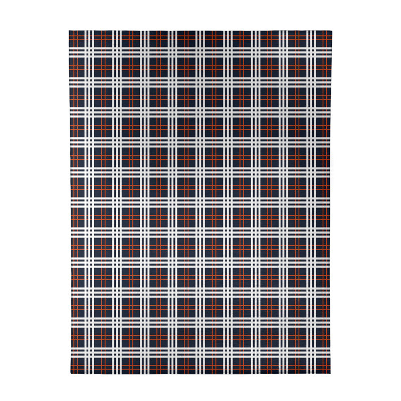 Tapis noir à carreaux, Rectangle 9 pi x 12 pi