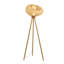 Lampe sur pied en bois massif tissé de bambou de style japonais