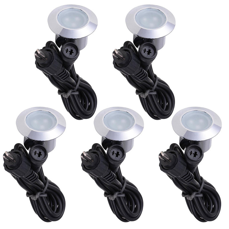 Ensemble de 5 lampes pour escalier de jardin commercial et extérieur