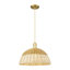 Mini-luminaire suspendu 1 lumière Natural Ballston Dome-2129555816-2129555822