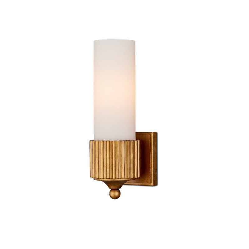 Bryce Gold Bath Wall Sconce, Gold