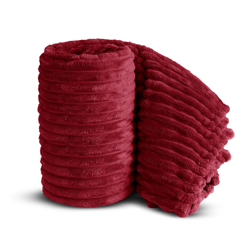 BELLISSIMA PLUSH THROW, Red, 42cm x 28cm 