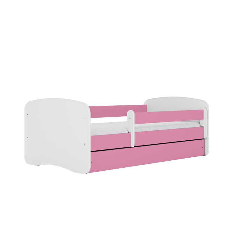 Cicero Standard Panel with Storage Included, European Toddler (80 x 180cm), Pink