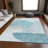 Premium Machine Washable Prisco Teal Rug-2009445763