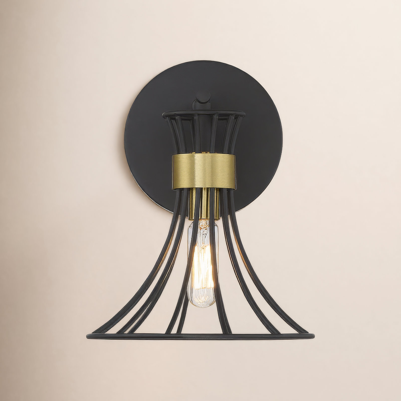 Xenia Single Light Dimmable Armed Sconce