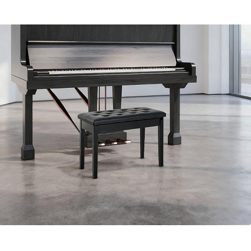 Piano Bench Piano Bench, Duet Piano Chair, Black